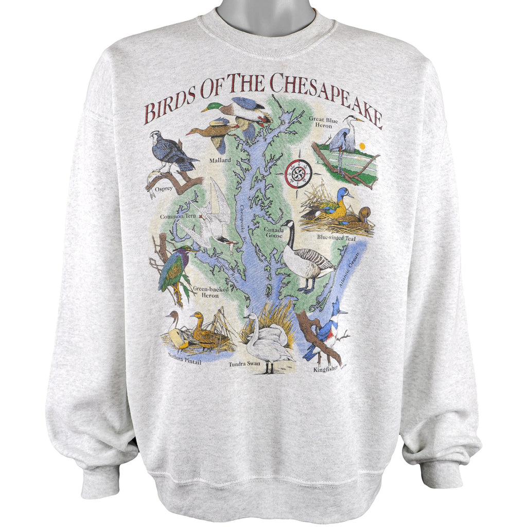 Vintage - Birds of the Chesapeake Crew Neck Sweatshirt 1994 X-Large Vintage Retro 