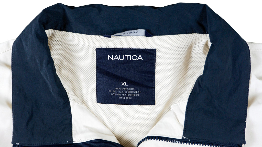 Nautica - White Yachting Jacket X-Large Vintage Retro