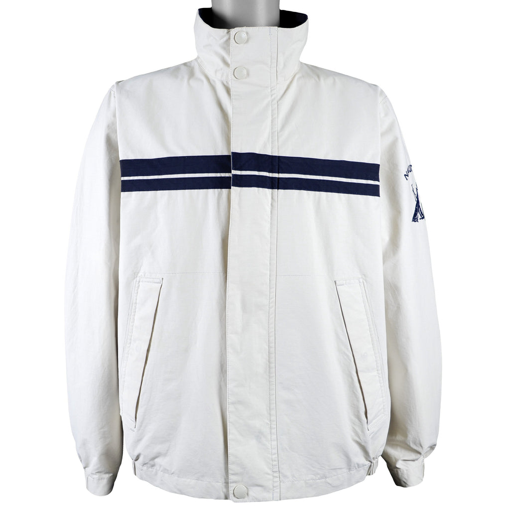 Nautica - White Yachting Jacket Large Vintage Retro