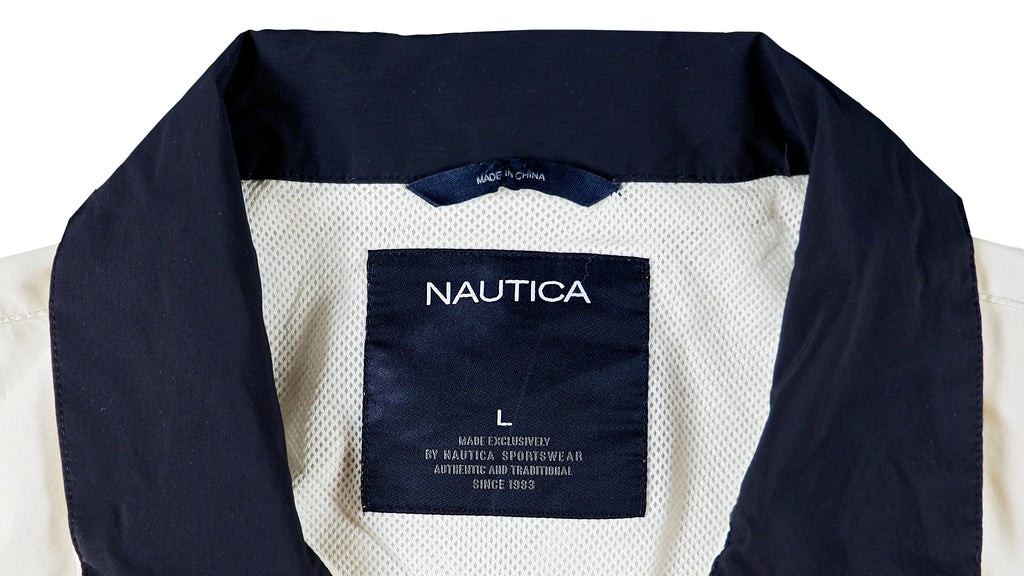 Nautica - White Yachting Jacket Large Vintage Retro