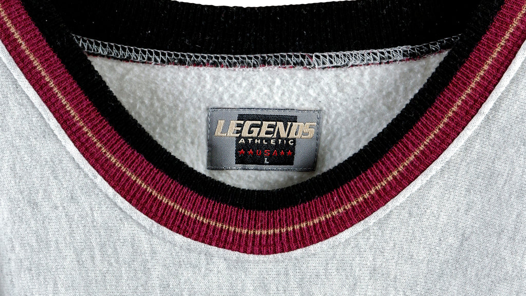 NFL (Legends Athletic) - San Francisco 49ers Spell-Out Sweatshirt 1990s Large Vintage Retro football