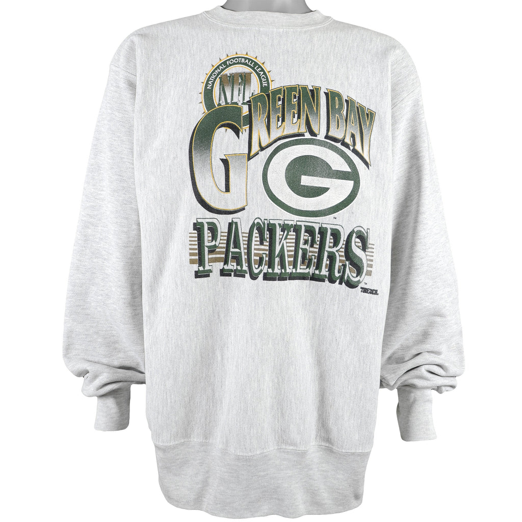NFL (Trench) - Green Bay Packers Sweatshirt 1990s X-Large Vintage Retro Football