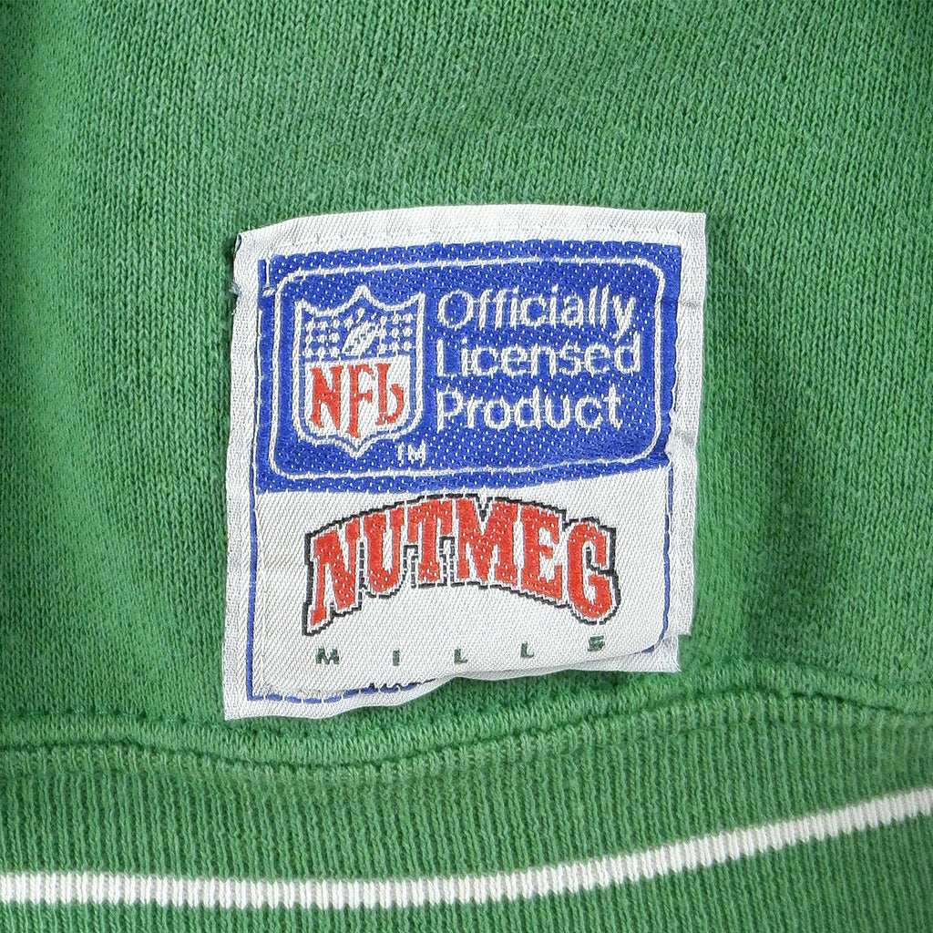 NFL (Nutmeg) - New York Jets Crew Neck Sweatshirt 1990s Large Vintage Retro Football