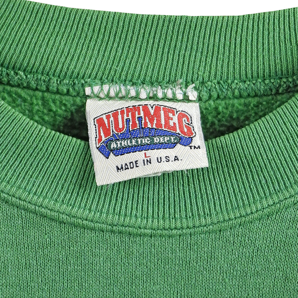 NFL (Nutmeg) - New York Jets Crew Neck Sweatshirt 1990s Large Vintage Retro Football