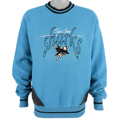 NHL (The Game) - San Jose Sharks Crew Neck Sweatshirt 1990s Large