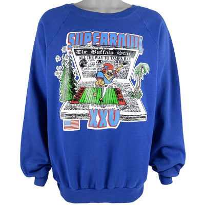 NFL (Miller) - Buffalo Bills Super Bowl XXV Spell-Out Sweatshirt 1991 XX-Large