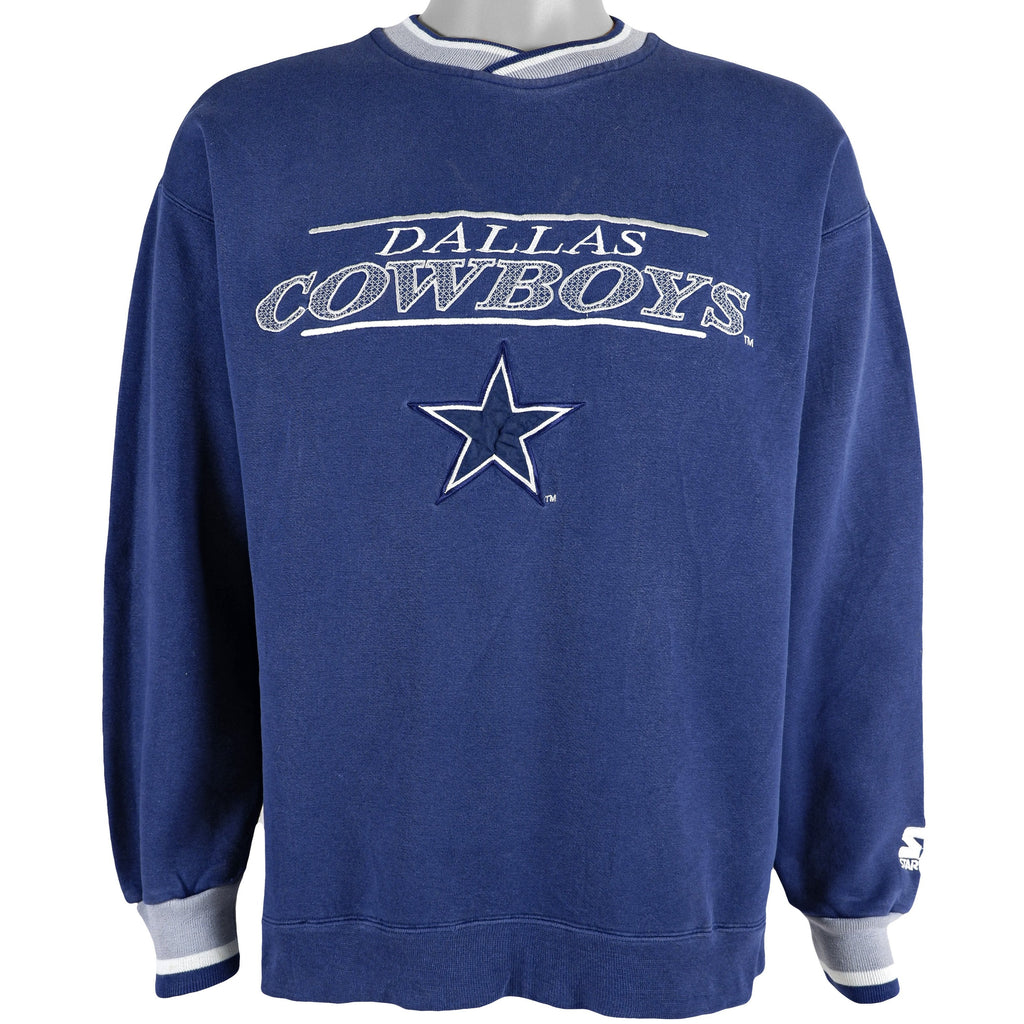 Starter - Dallas Cowboys Sweatshirt 1990s Large Vintage Retro Football