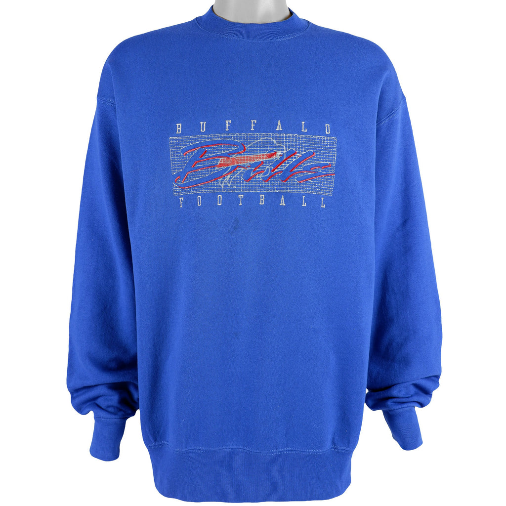 NFL (Pro Player) - Buffalo Bills Crew Neck Sweatshirt 1990s X-Large Vintage Retro Football