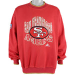 NFL (Apex One) - San Francisco 49ers Spell-Out Sweatshirt 1990s X-Large Vintage Retro Football