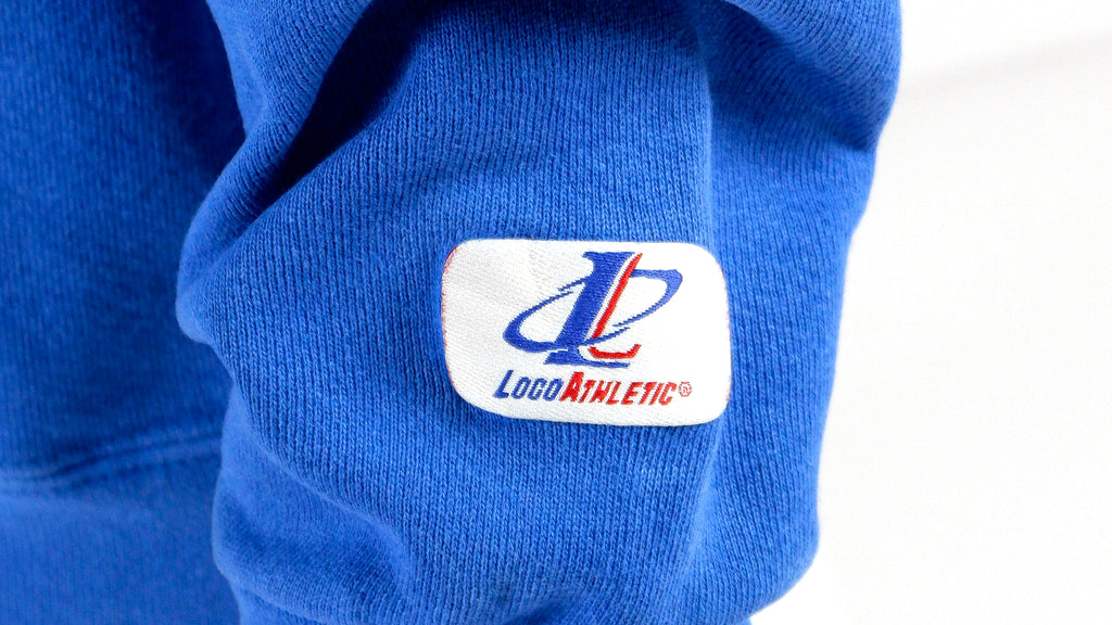 NFL (Logo Athletic) - Buffalo Bills Spell-Out Sweatshirt 1990s Large Vintage Retro Football