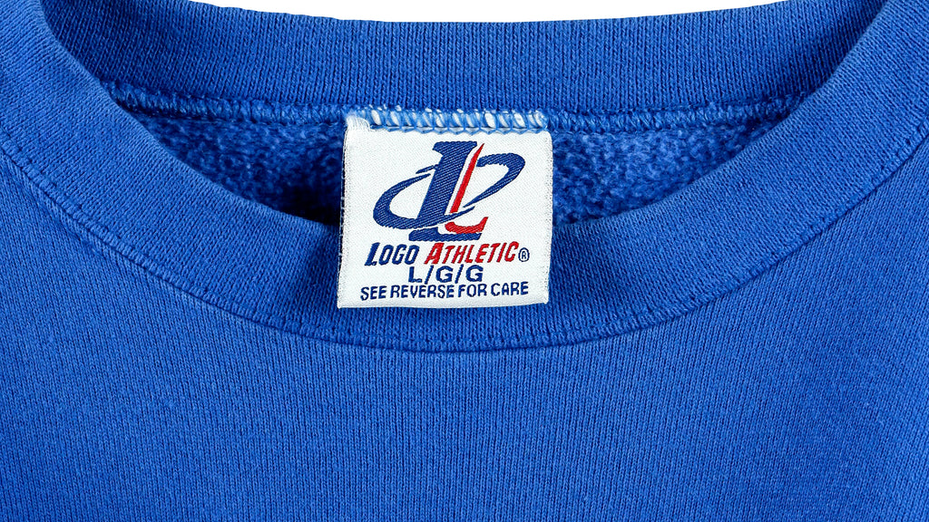 NFL (Logo Athletic) - Buffalo Bills Spell-Out Sweatshirt 1990s Large Vintage Retro Football