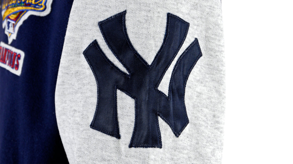 MLB (Majestic) - New York Yankees Button-Up Jacket 1995 Large Vintage Retro Baseball