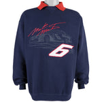 NASCAR - Mark Martin #6 Crew Neck Sweatshirt 1999 Medium Vintage Retro 