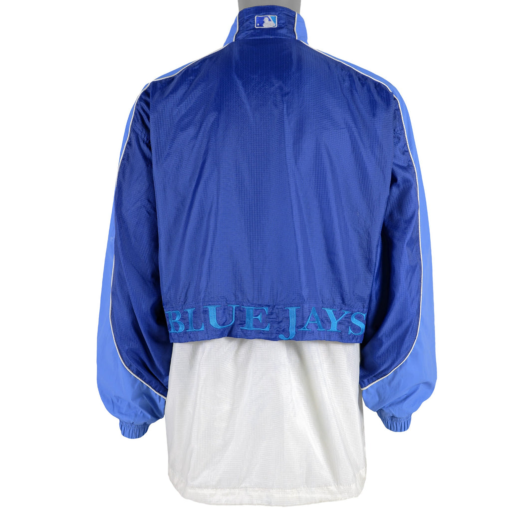 Starter - Toronto Blue Jays Spell-Out Windbreaker 1990s Large Vintage Retro Baseball