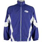 Nike - Blue & White Colorblock Windbreaker 1990s Medium Vintage Retro