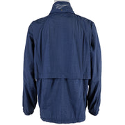 Reebok - Blue & White with Red Big Logo Jacket 1990s Medium Vintage Retro