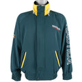 Nautica - Green Competition Spell-Out Jacket 1990s Large Vintage Retro