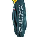 Nautica - Green Competition Spell-Out Jacket 1990s Large Vintage Retro