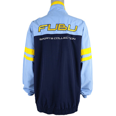 FUBU - Blue Sports Collection Spell-Out Jacket X-Large