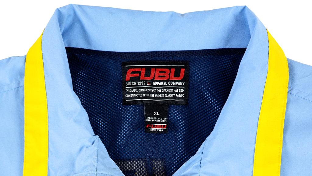 FUBU - Blue Sports Collection Spell-Out Jacket 1990s X-Large Vintage Retro