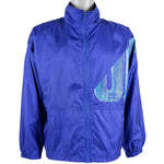 Umbro - Blue Spell-Out Windbreaker 1990s Medium