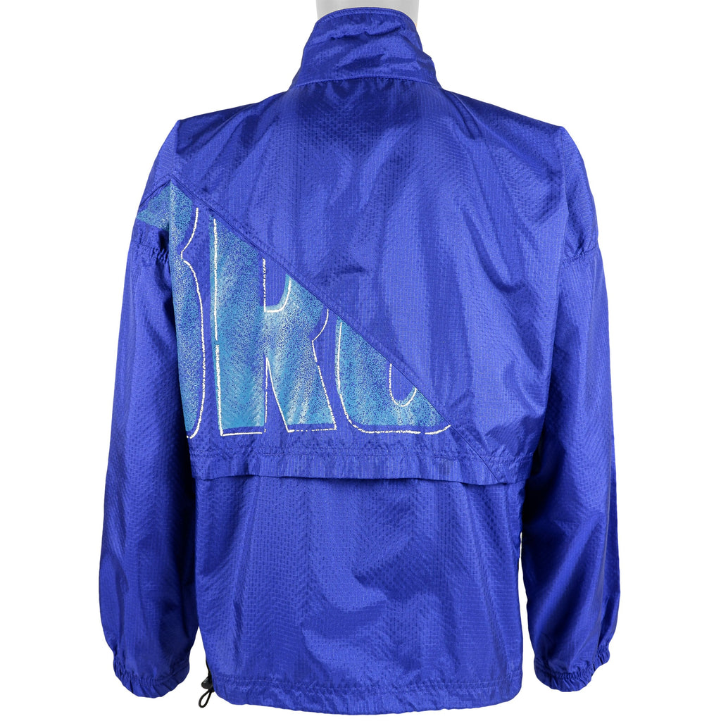 Umbro - Blue Spell-Out Windbreaker 1990s Medium Vintage Retro