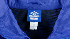 Umbro - Blue Spell-Out Windbreaker 1990s Medium Vintage Retro