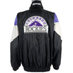 Starter - Colorado Rockies Windbreaker 1990s Large Vintage Retro Baseball