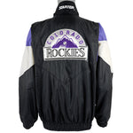 Starter - Colorado Rockies Windbreaker 1990s Large Vintage Retro Baseball