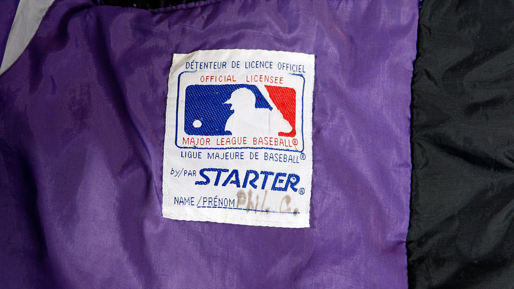 Starter - Colorado Rockies Windbreaker 1990s Large Vintage Retro Baseball