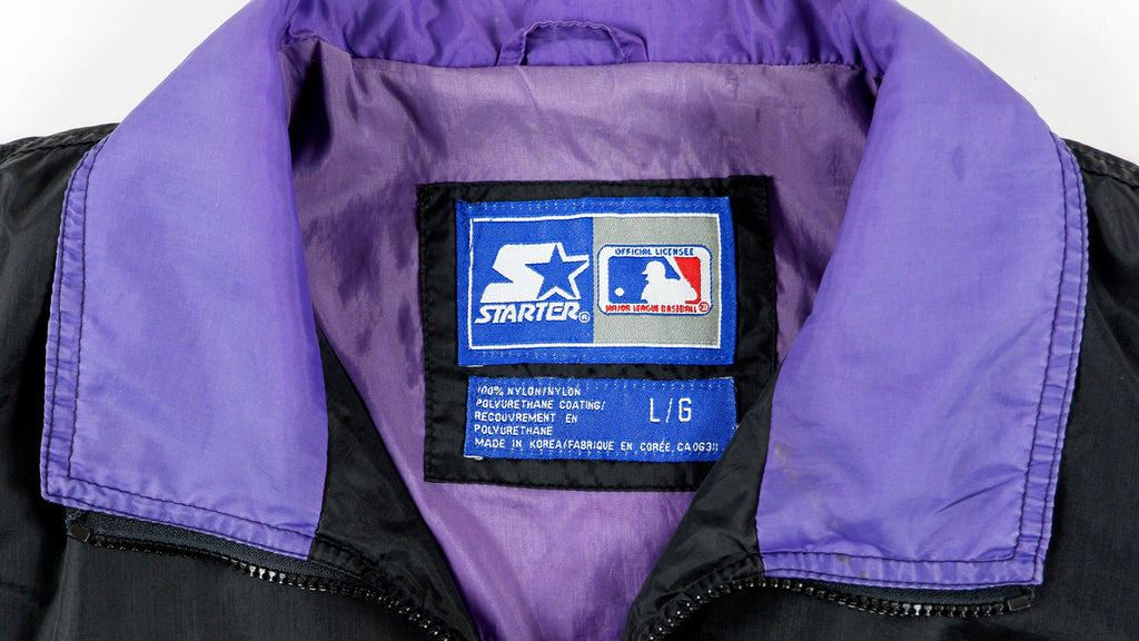 Starter - Colorado Rockies Windbreaker 1990s Large Vintage Retro Baseball