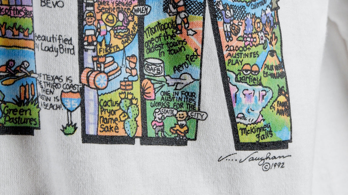 Vintage - Austin, Texas Spell-Out T-Shirt 1992 X-Large Vintage Retro