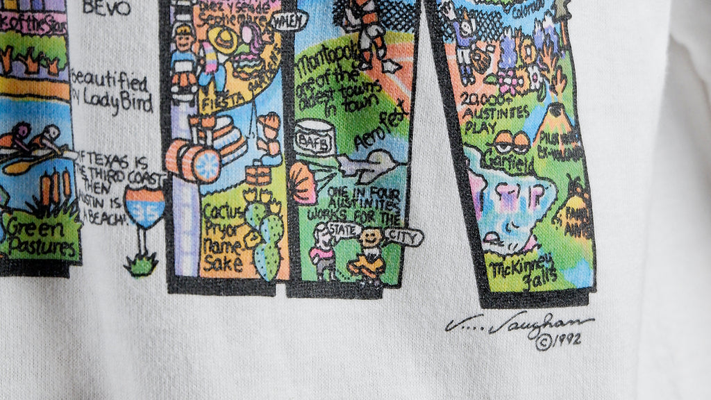 Vintage - Austin, Texas Spell-Out T-Shirt 1992 X-Large Vintage Retro