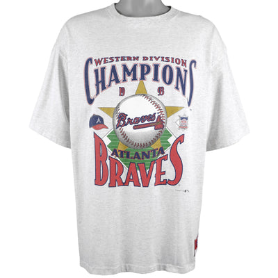 MLB (Nutmeg) - Atlanta Braves, Western Division Champions T-Shirt 1993 X-Large