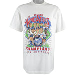MLB (Salem) - Los Angeles Dodgers, World Series Champions Deadstock T-Shirt 1988 Large