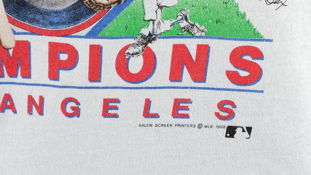 MLB (Salem) - Los Angeles Dodgers, World Series Champions Deadstock T-Shirt 1988 Large
