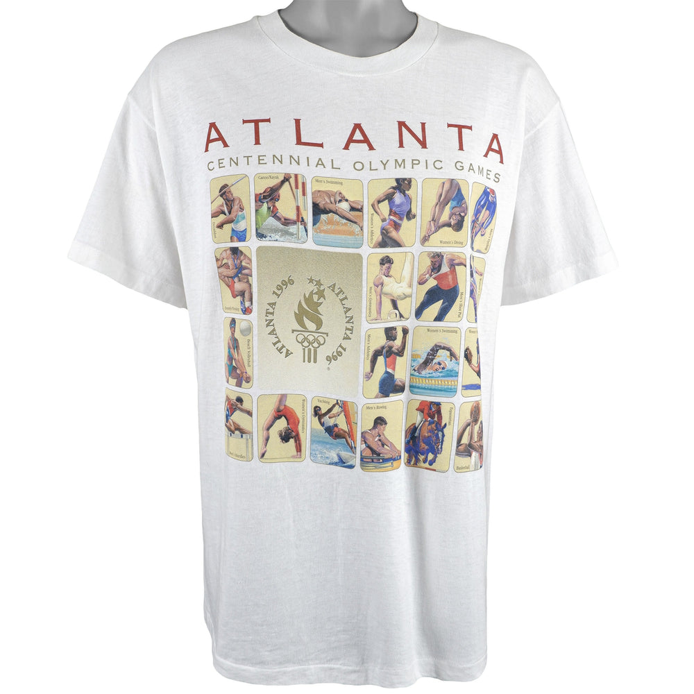 Vintage (Hanes) - The Olympics Games, Atlanta T-Shirt 1996 Large Vintage Retro