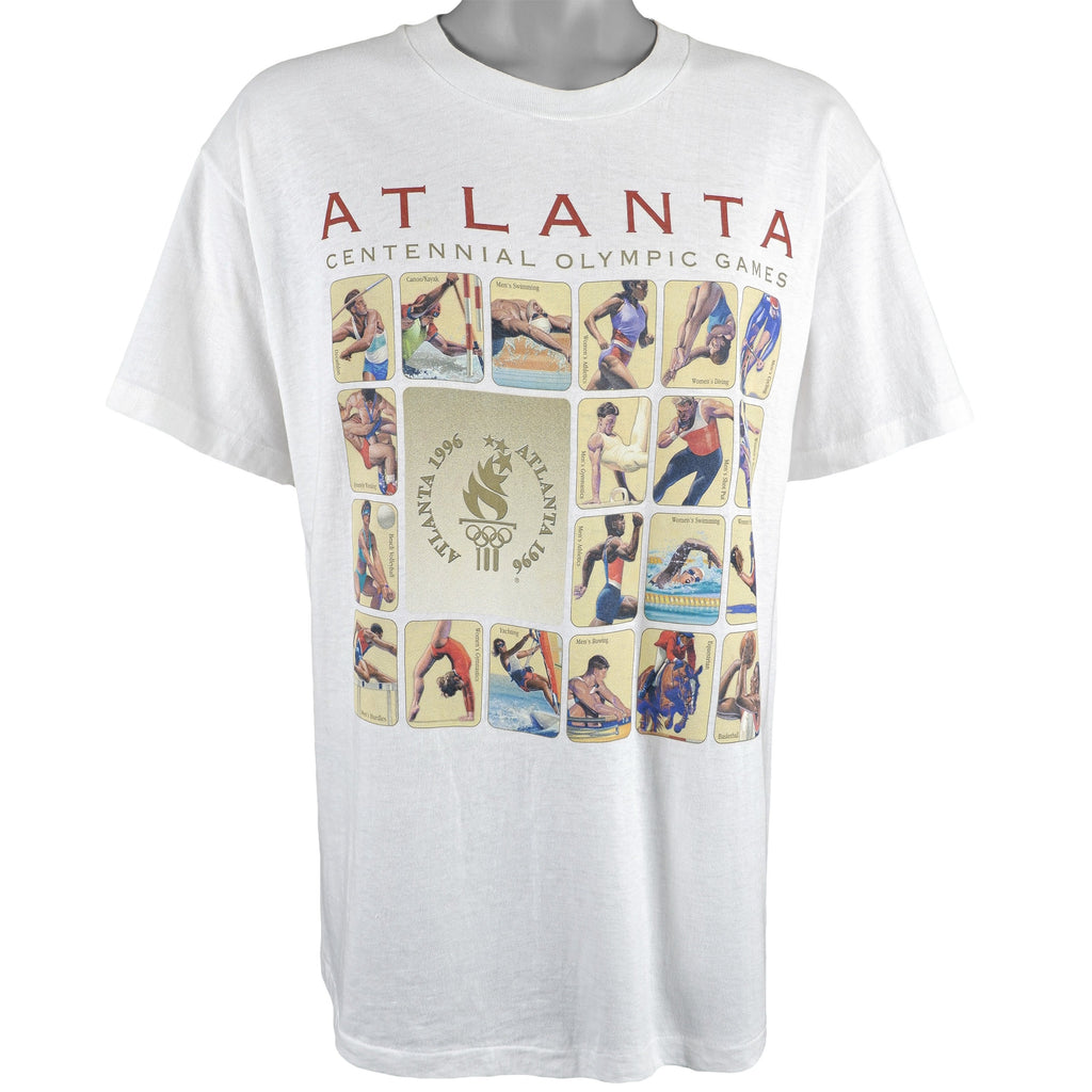 Vintage (Hanes) - The Olympics Games, Atlanta T-Shirt 1996 Large Vintage Retro