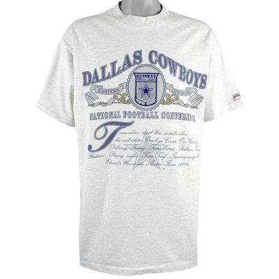 NFL (Nutmeg) - Dallas Cowboys Grey T-Shirt 1990s XX-Large