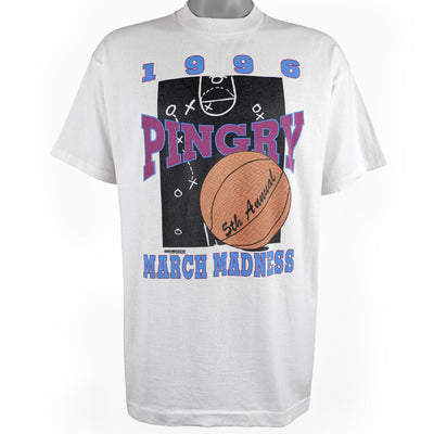 Vintage - Pingry March Madness Spell-Out T-Shirt 1996 X-Large