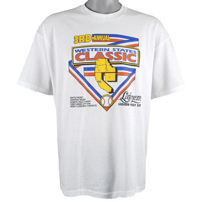 NCAA (Hanes) - Lafayette 3rd Annual Western States Classic T-Shirt 1990s X-Large