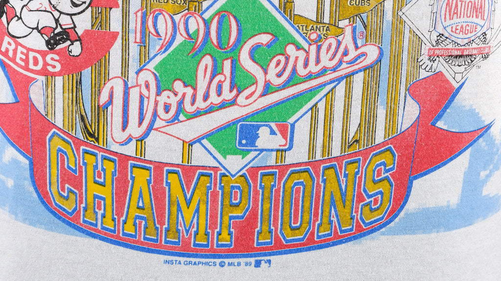 MLB (Captains TS) - Cincinnati Reds Deadstock T-Shirt 1990 X-Large Vintage Retro Baseball