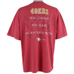NFL (College Concepts) - San Francisco 49ers Spell-Out T-Shirt 1996 X-Large Vintage Retro Football