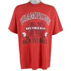 NCAA (Best) - Nebraska Huskers T-Shirt 1995 XX-Large Vintage Retro Football College