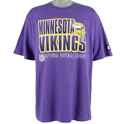 Starter - Minnesota Vikings Spell-Out T-Shirt 1990s X-Large