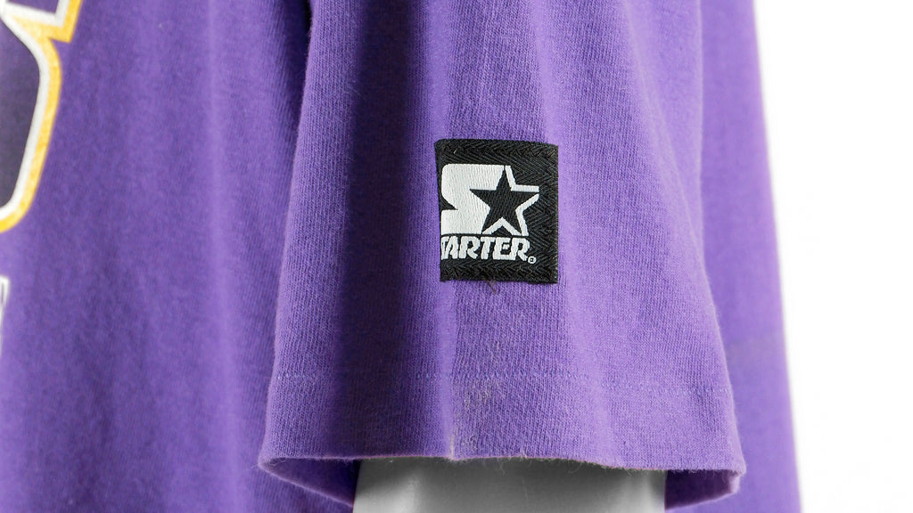 Starter - Minnesota Vikings Spell-Out T-Shirt 1990s X-Large Vintage Retro Football
