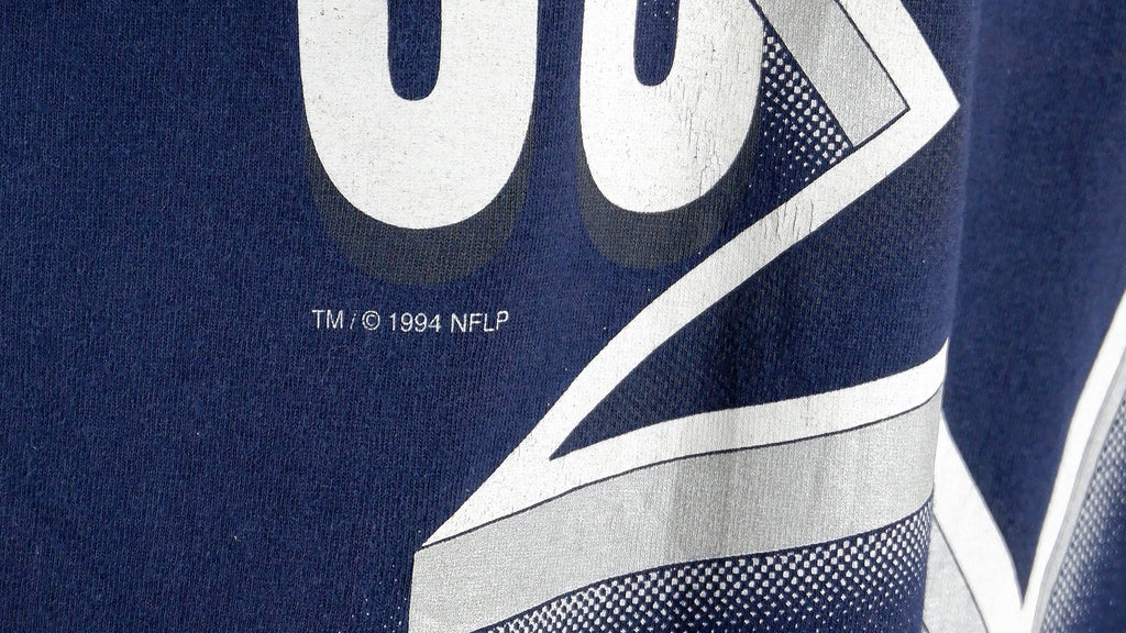 NFL (Hanes) - Dallas Cowboys Spell-Out T-Shirt 1994 X-Large Vintage Retro Football