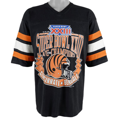 NFL (Logo 7) - Cincinnati Bengals, AFC Champions Football Jersey 1988 X-Large