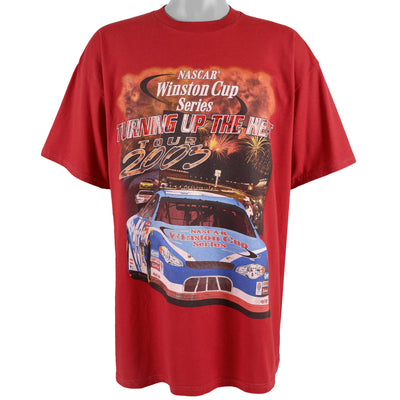 NASCAR (Tultex) - Red Winston Cup Series, Turning Up The Heat Tour T-Shirt 2003 XX-Large