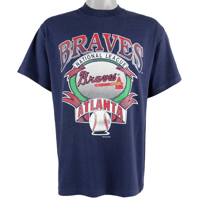 MLB (Competitor) - Atlanta Braves Spell-Out T-Shirt 1992 X-Large